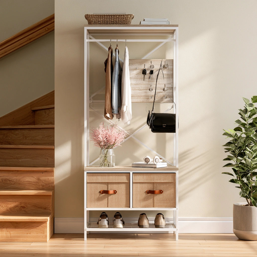 Modularer Aufbewahrungsorganizer, mit klarer Formgebung, Farbe: beige