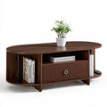 Moderner Couchtisch, aus Holz, Farbe: dunkelbraun